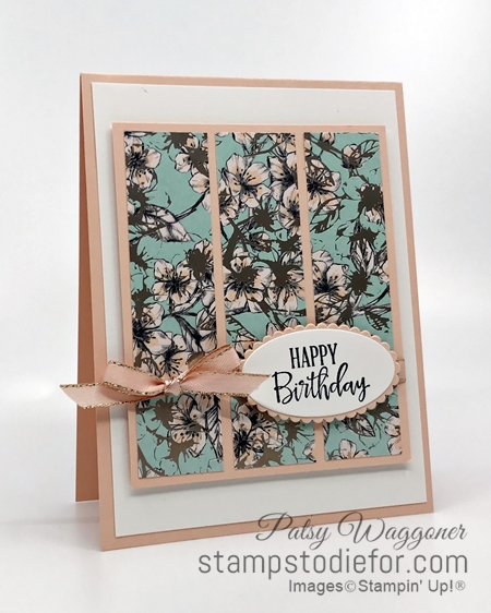 Sunday Card Sketch Parisian Blossom Paper by Stampin Up (3)