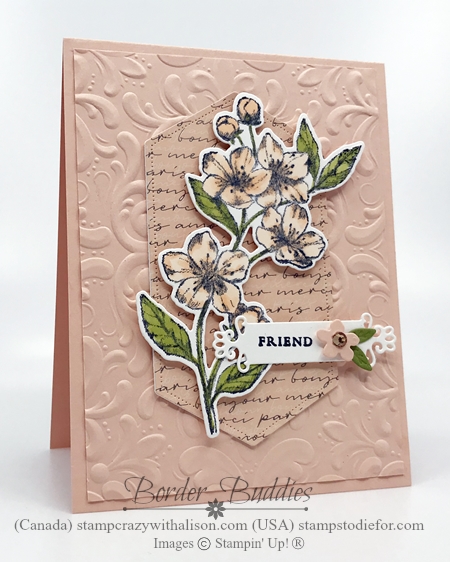 Border Buddy Saturday – Forever Blossoms Friend Card