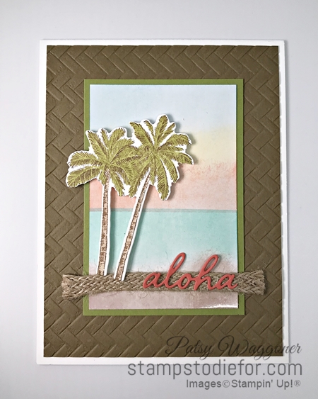 ALT April BB Tropical Oasis Suite Timeless Tropical Stamp Set by Stampin Up Alternative Card