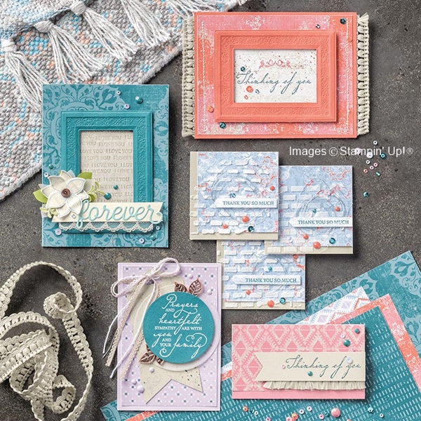 Woven Threads Suite Samples by Stampin' Up