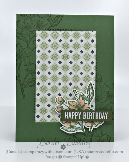 Just in CASE card created using Parisian Blossoms stamp set by Stampin' Up! front