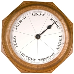Day of the week clock