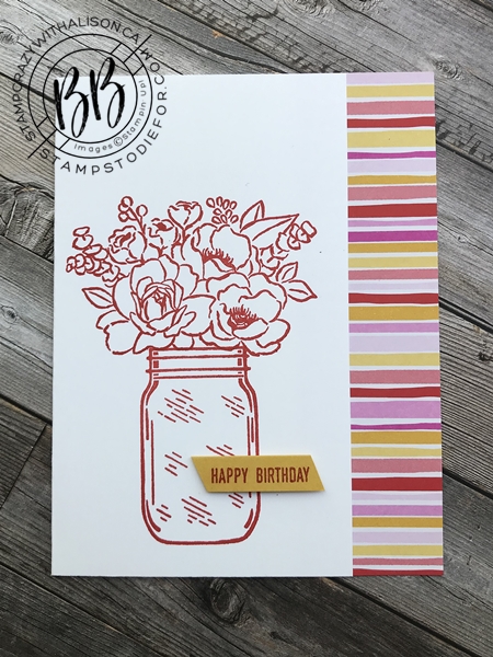 Step Up Cards Jar of Flowers stamp set by Stampin' Up! 1