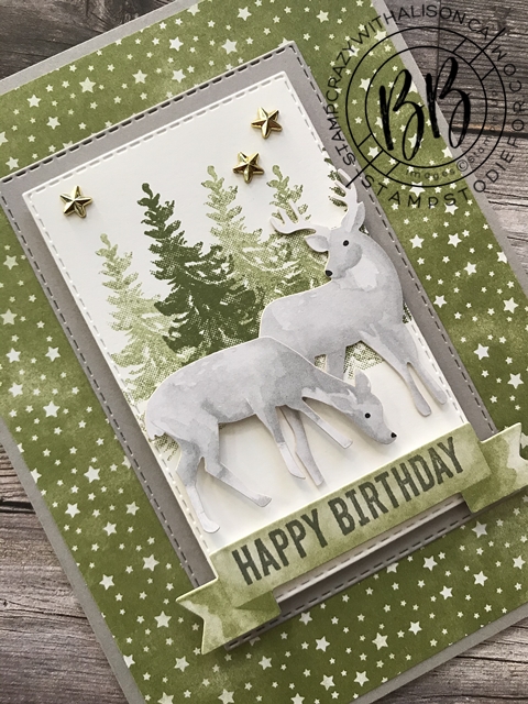 Most Wonderful Time Product Medley by Stampin’ Up!® Deer Christmas Card 6