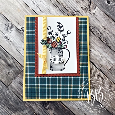 Card from card sketch using the Country Home Stamp Set by Stampin' Up!