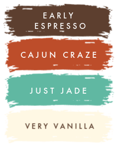 Stamipn' Up! Color Palette Early Espresso  Cajun Craze  Just Jade and Very Vanilla 2