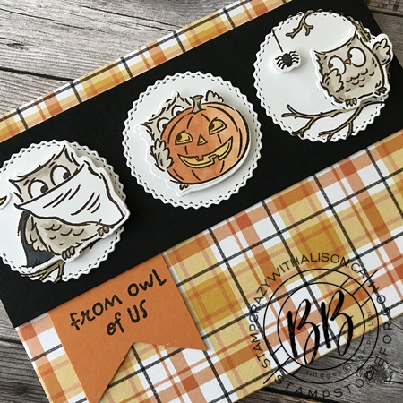 Card created using a card sketch using the Have a Hoot Stamp Set by Stampin' Up!1