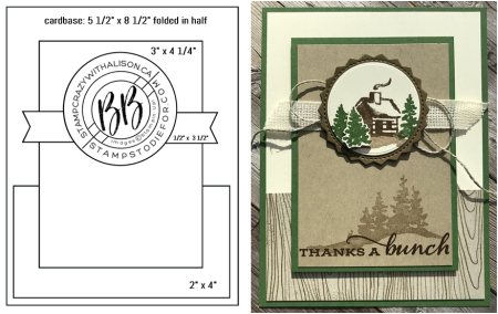 Sunday Sketches card sketches by Border Buddy's Alison Solven and Patsy Waggoner featuring the Snow Front Stamp Set by Stampin' Up! horz
