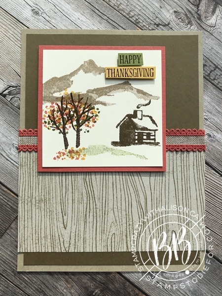 Sunday Sketches card sketches by Border Buddy's Alison Solven and Patsy Waggoner featuring the Snow Front Stamp Set by Stampin' Up! Thanksgiving Card 44