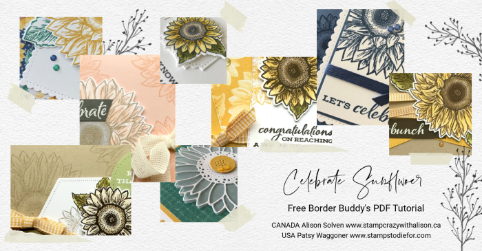 October PDF Tutorial Celebrate Sunflowers Collage