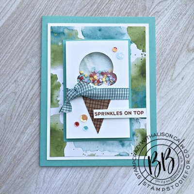 Sweet Ice Cream Shaker Card