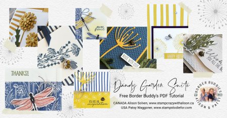 Dandy Garden Suite Garden Wishes stamp set Free PDF Tutorial brand