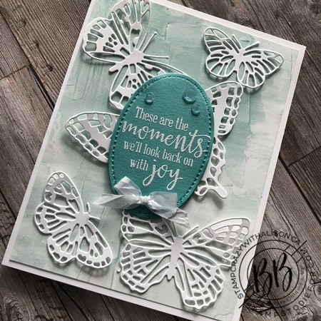 Butterfly Bouquet by Stampin Up Border Buddy PDF Free Tutorial card 4-bwm
