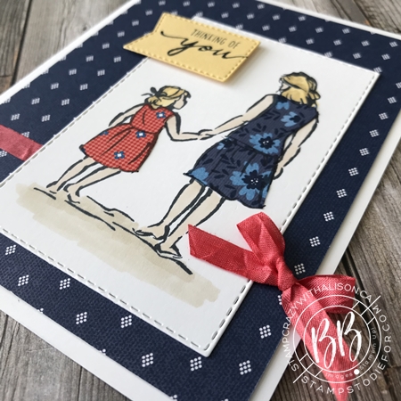 Beautiful Moments stamp set by Stampin Up paper piecing technique (3)