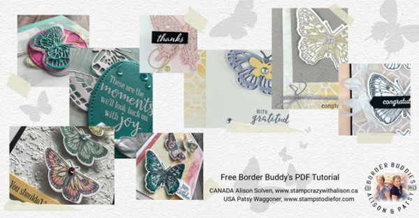 April Butterfly Brilliance Bundle Border Buddy Free PDF Tutorial
