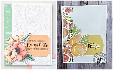 CASE Card created with Sweet as a Peach Stamp Set and You're a Peach designer sereis paper by Stampin' Up!