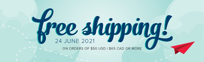 Free Shipping on Stampin’ Up! June 24 ONE DAY ONLY!