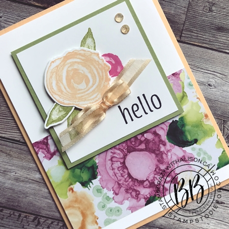Expressions in Ink Suite by Stampin' Up!  card features Artistically Inked Stamp Set and Artistic Dies and the Designer Series Paper 2
