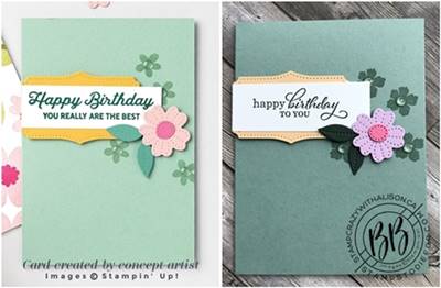 Just in CASE (copy and selectively edit) series card using the Lovely You & Best Year stamp set and Pierced Blooms Dies by Stampin’ Up!