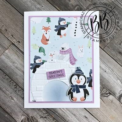 Border Buddy PDF Tutorial featuring the Penguin Place stamp set by Stampin' Up! (3)