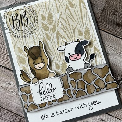 Peekaboo Farm Sketch Card