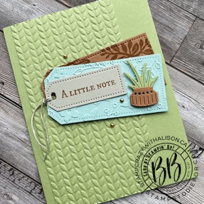 A Little Note CASE Card Created with Plentiful Plants