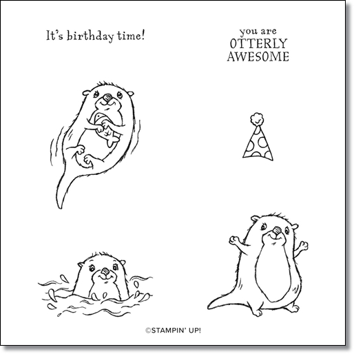 158087 Awesome Otter Stamp Set free selection from Stampin' Up! Sale-A-Bration 2022