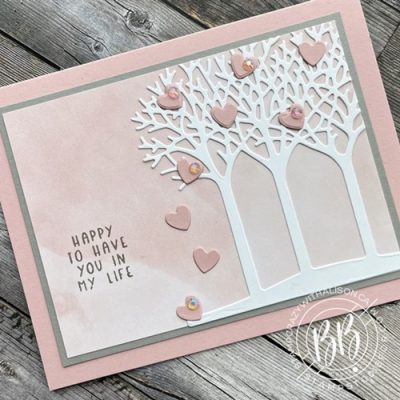 Sweet Conversations stamp set and sweet hearts dies along with inspiring canopy dies by Stampin Up used to create this card