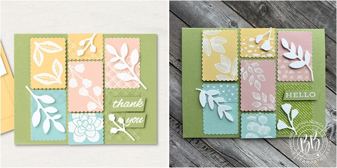 Just in CASE Card created with Forever Fern Stamp Set and Sunshine and Rainbows paper by Stampin’ Up!