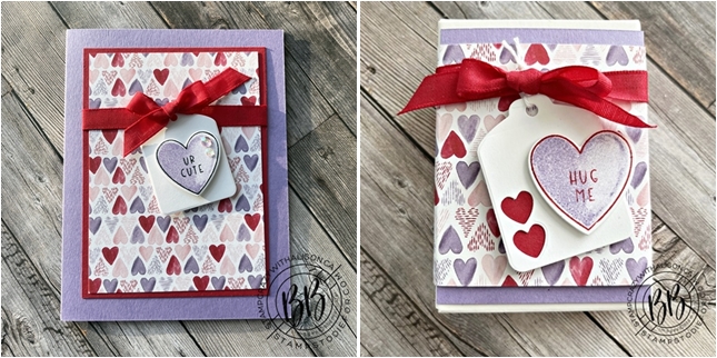 Valentine Card and Treat Box created with the Sweet Talk Suite of products by Stampin’ Up!