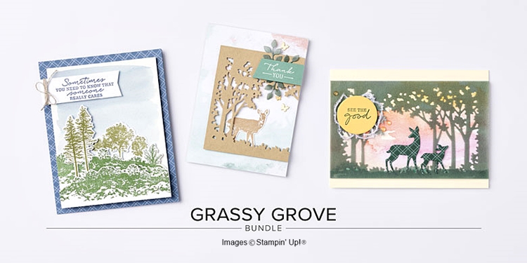  Handmade cards using the Grassy Grove Bundle from Stampin’ Up! Get yours now for 10% off with bundled savings!