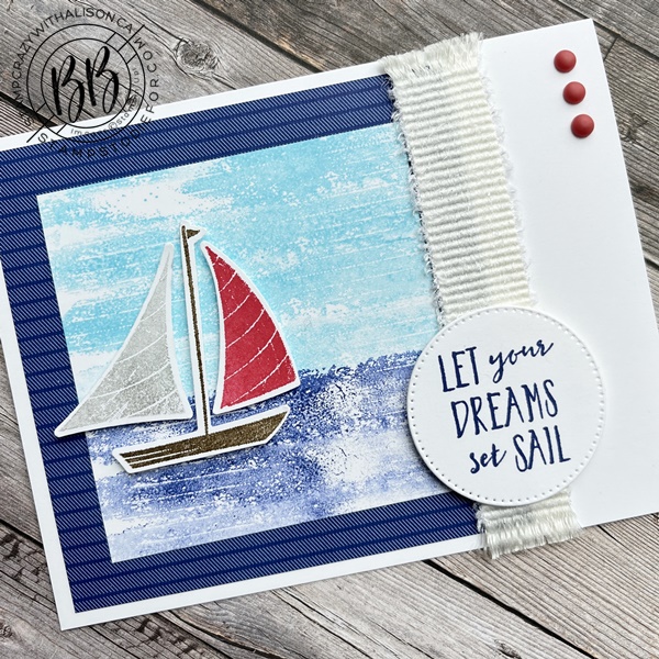 Let your dreams sail Sunday Sketches Card SS055 using the Let's Set Sail Bundle from Stampin’ Up!