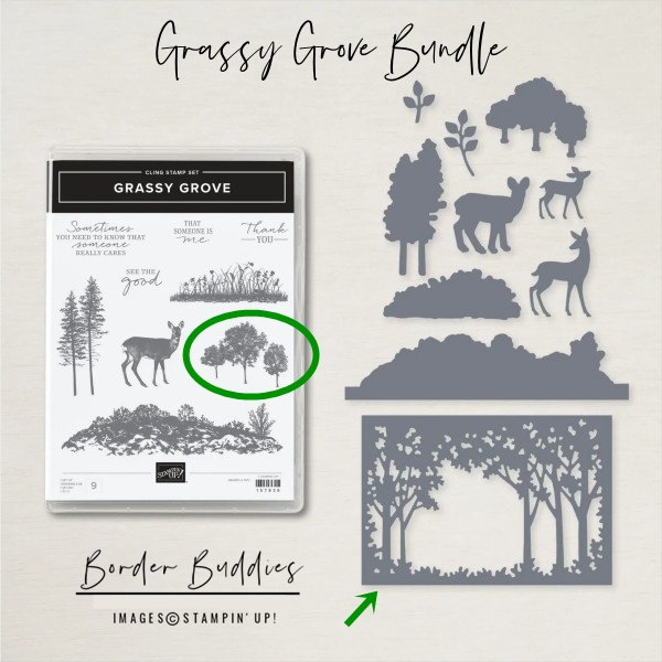  The Grassy Grove Bundle by Stampin’ Up! Grassy Grove Stamp Set & Grove Dies