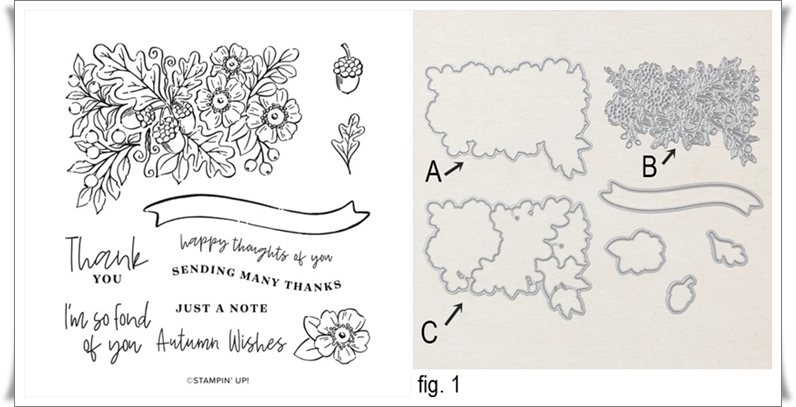 Fond of Autumn Bundle Stamp Set and Autumn Bouquet Dies by Stampin’ Up! Border Buddies FREE PDF Tutorial