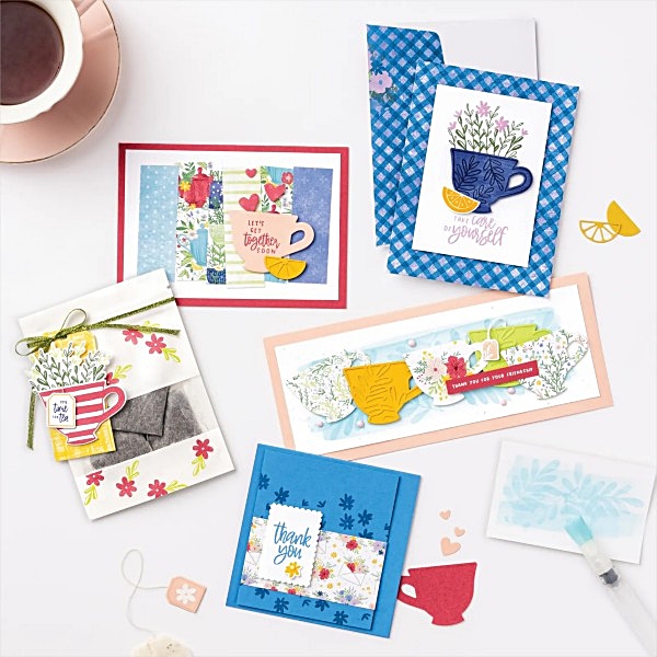 Cup of Tea Stamp Set Card Samples
